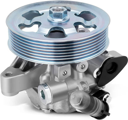 Solidspare New Power Steering Pump 21-5456 w/ Pulley for 2006-2011 Honda Civic 1.8L L4 USA