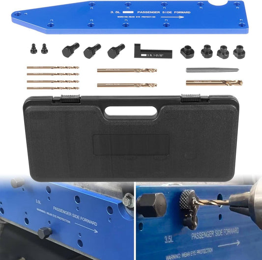Solid Spare 72610 Manifold Drill Template for Ford 3.5L Ecoboost Remove Broken Exhaust Bolts