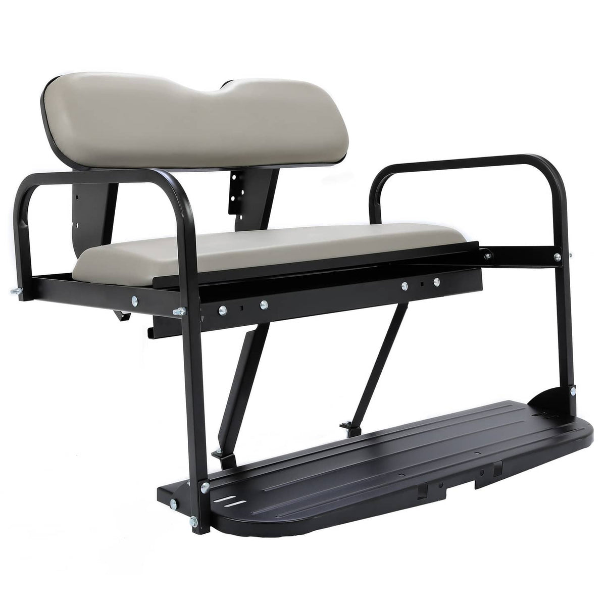 Solidspare Golf Cart Rear Flip Seat Kit Back Seat For Yamaha G14 G16 G19 G22 Gray