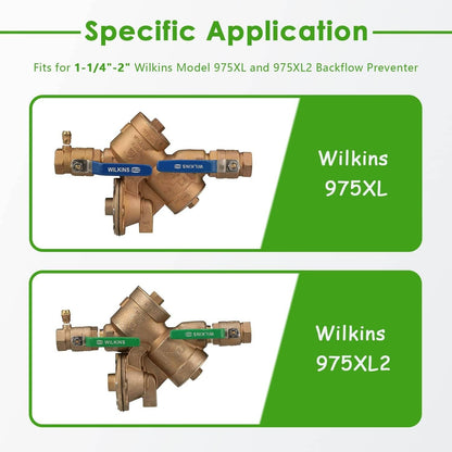 Solidspare 1-1/4"-2" Complete Repair Kit For Zurn Wilkins Backflow Preventer 975XL & 975XL2