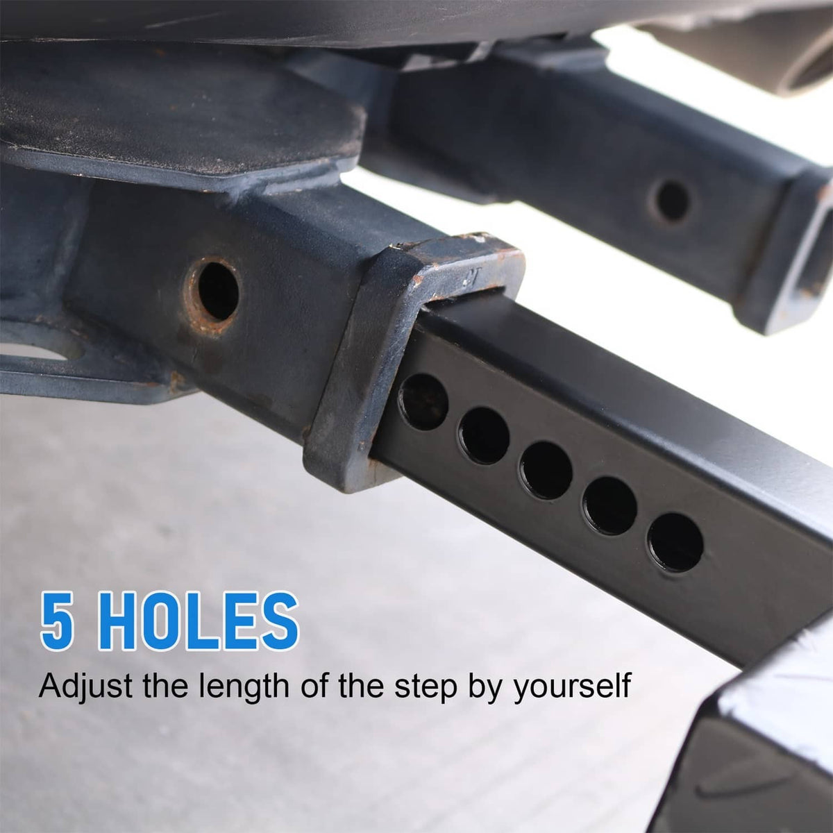 Solidspare Universal Hitch Climber Step Towing Bumper Guard Anti-Rust For 2" Cars Truck SUV