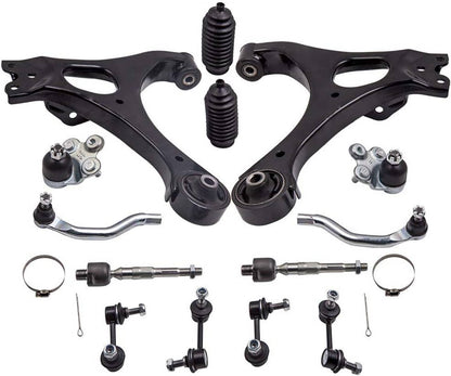 Solidspare Lower Control Arms & Ball Joint Sway Bar Tie Rod kit For 2006-2011 Honda Civic