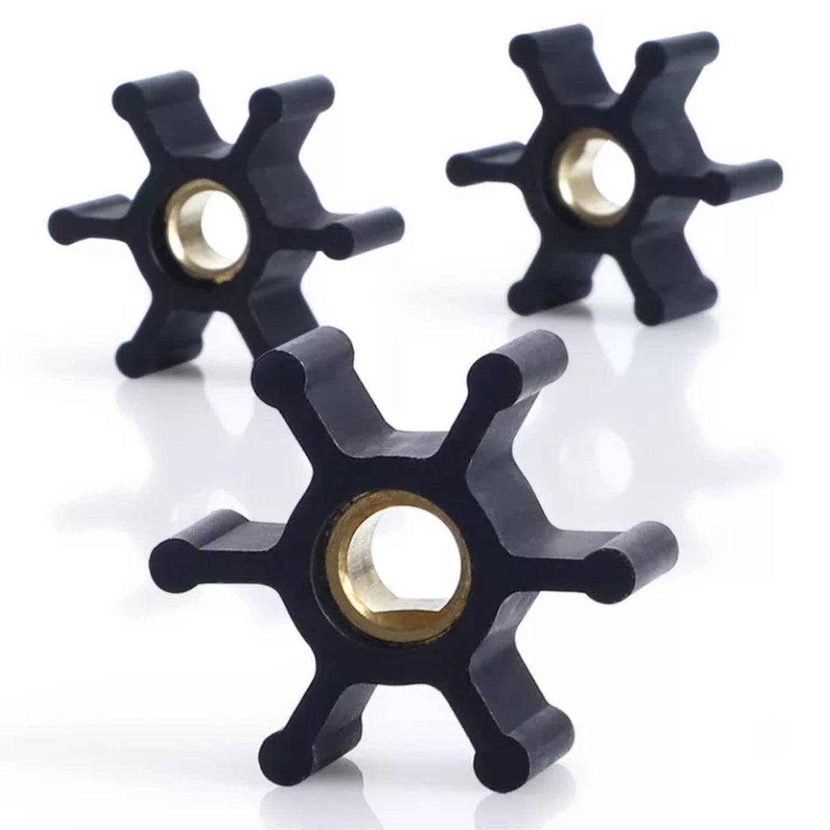 Solid Spare Impeller for Utility Water Transfer Pump Fits 1/10th HP & 1/12th HP 3 Pack