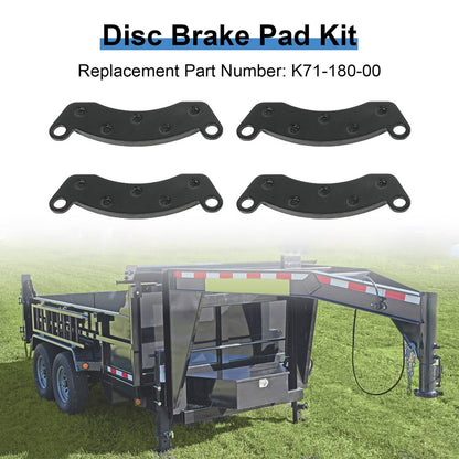 Solidspare Trailer Brake Rotor & Pads 070-006-01, K71-180-00 For Dexter 10K-12K Hydraulic