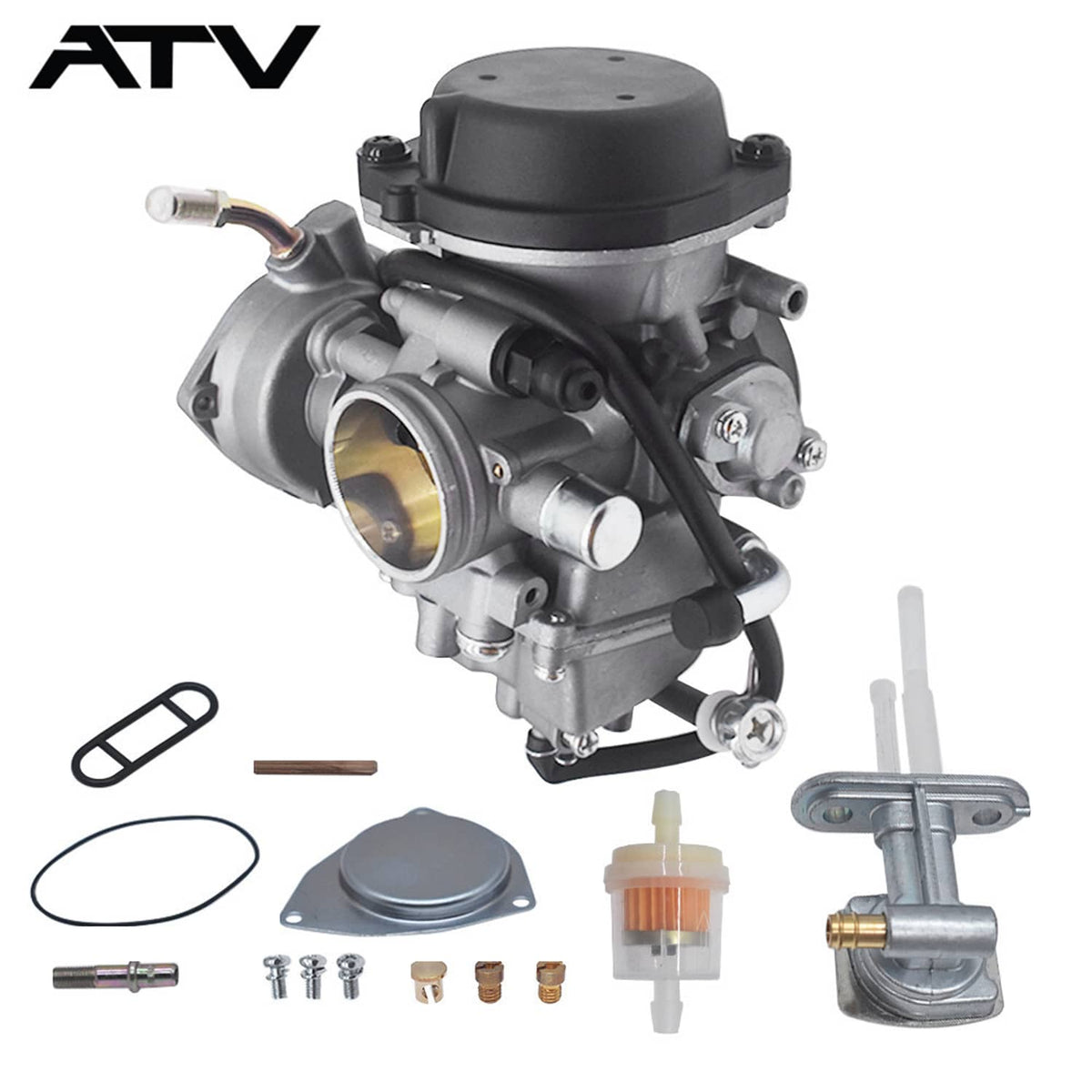 Solidspare Carb For SUZUKI LTZ400 LTZ 400 QUAD WITH FUEL VALVE PETCOCK 2003-2007
