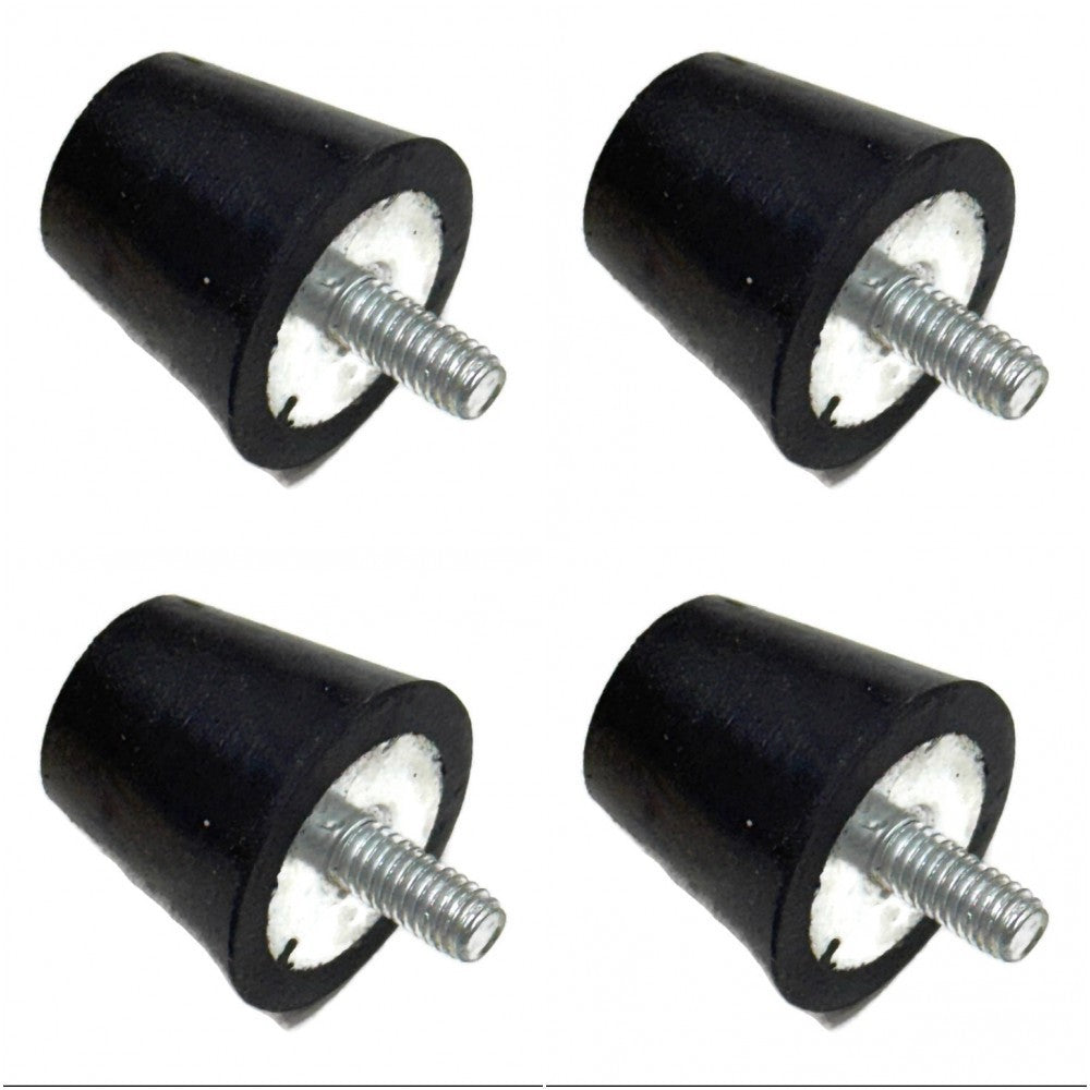 (4) Rubber Bumpers Snubbers Bums Stops Foot Feet 3/4" Stud 5/16-18 Coarse Thread