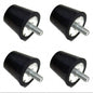 (4) Rubber Bumpers Snubbers Bums Stops Foot Feet 3/4" Stud 5/16-18 Coarse Thread