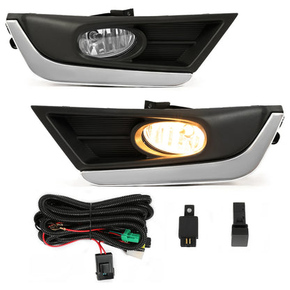 For 2017 2018 2019 Honda CR-V CRV Front Fog Lights Lamps w/Bulbs+Switch+Wiring
