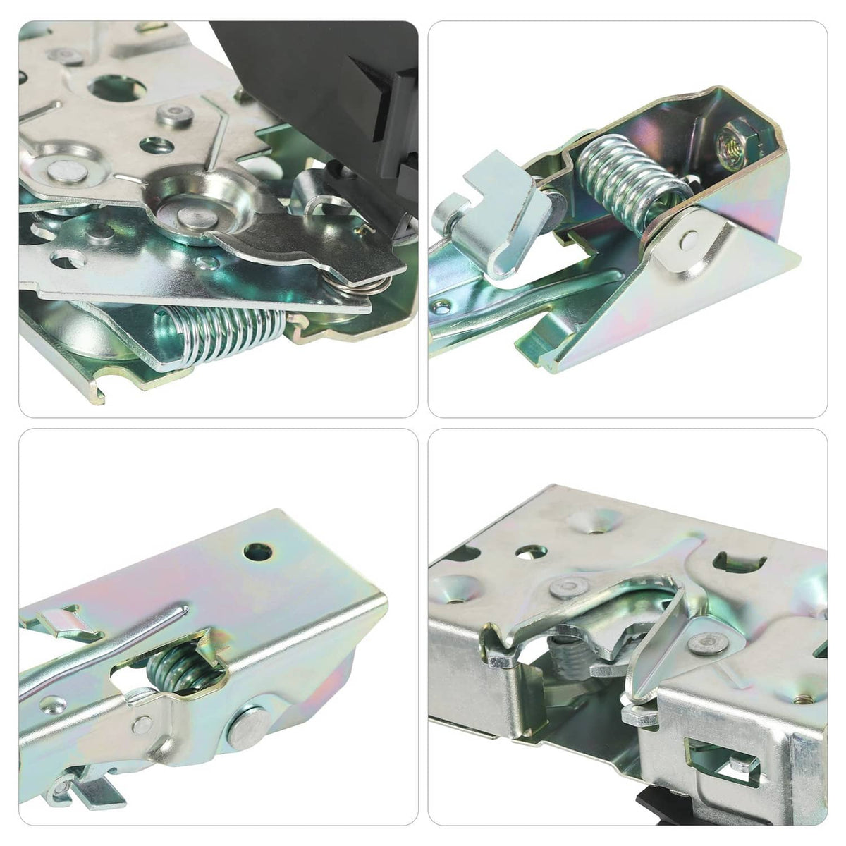Solidspare Front Left & Right Door Lock Latch with Cable & Rod Kit for 92-97 Ford F-Series
