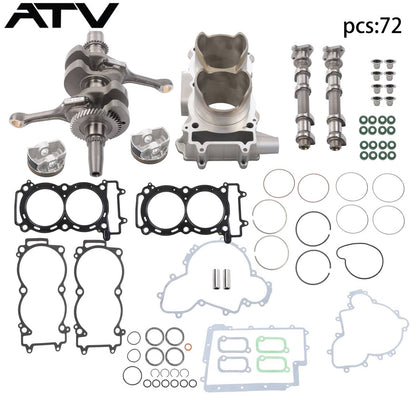 Solidspare Crankshaft Camshaft Cylinder Kit 3022278 For Polaris RZR 900 XP 2013-2014 93mm