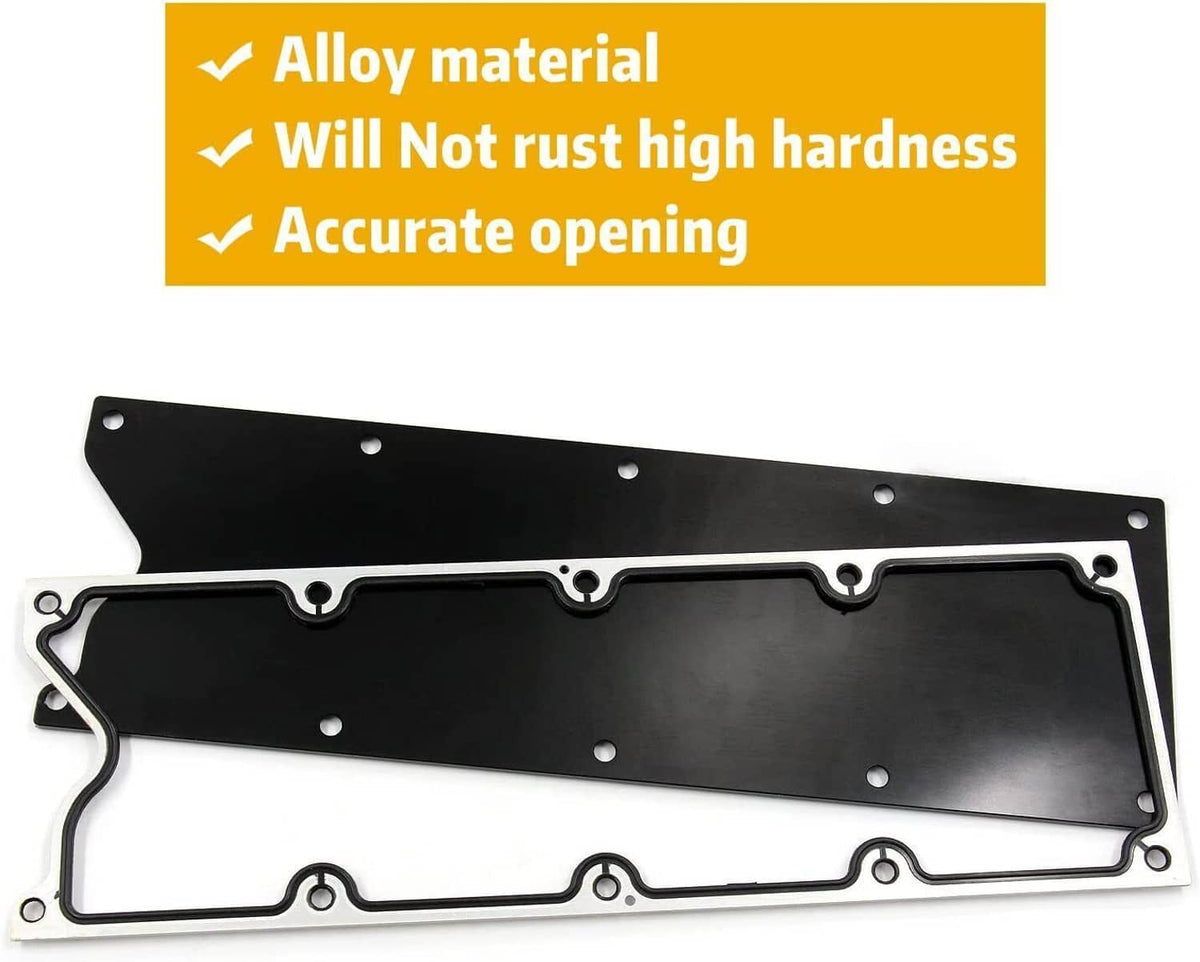 Solidspare Billet Knock Sensor Delete LS6 LSX & GASKET Plate For LS Gen 3 VALLEY PAN Cover