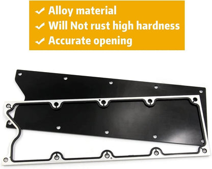 Solidspare Billet Knock Sensor Delete LS6 LSX & GASKET Plate For LS Gen 3 VALLEY PAN Cover