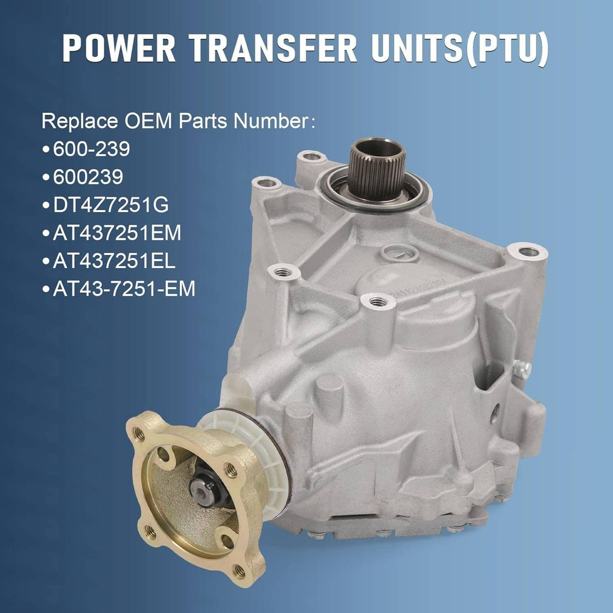Solidspare For 2016-2018 Ford Explorer Transfer Case Power Take Off Assembly 600-239