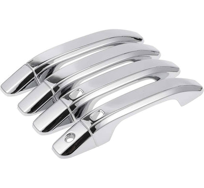 Solidspare Set of 4 Exterior Door Handle 2014-2017 Fit For Chevrolet Silverado 1500 Chrome