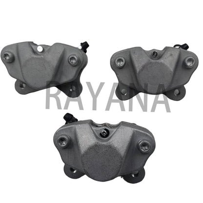 Solidspare Front Rear Brake Calipers With Pads For Arctic Cat 250 300 375 400 450 500