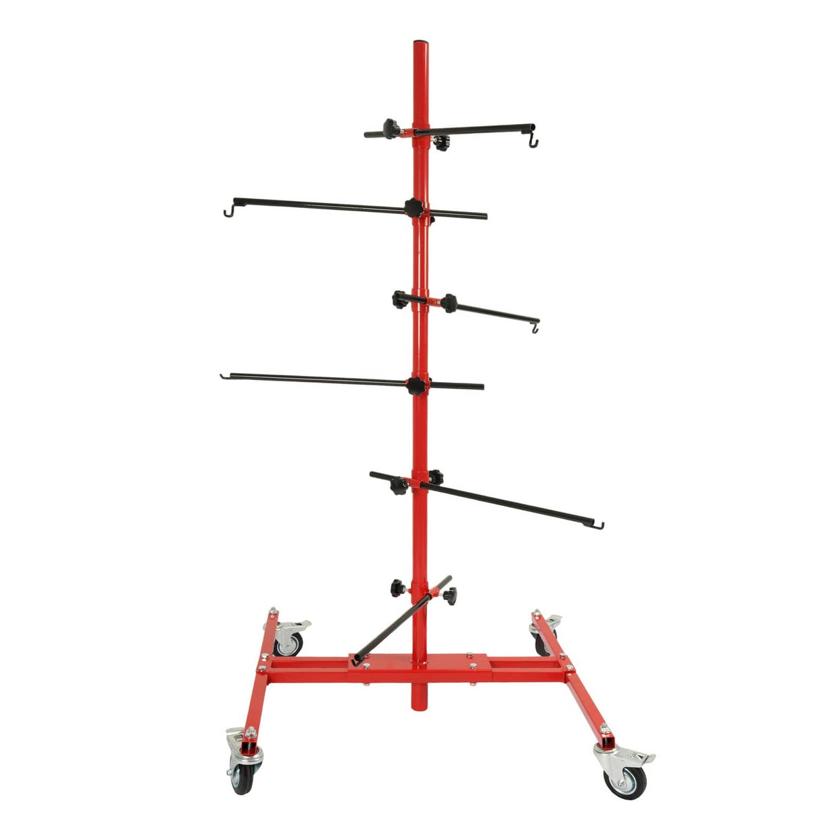 Solid Spare Powder Coated Adjustable Tree Paint Stand For Autobody Door Fender Panel