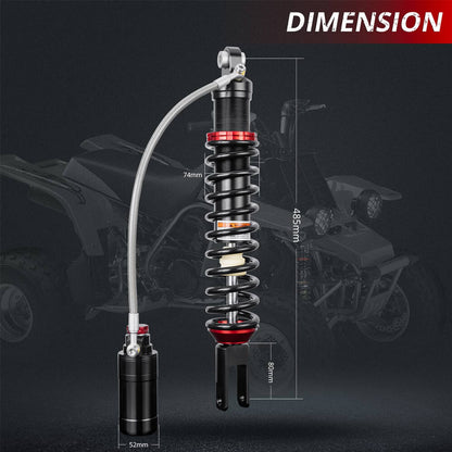 Solidspare Full Set Shock Absorbers Suspensions For Yamaha YFZ 450 YFZ450 2004-2013 ATV
