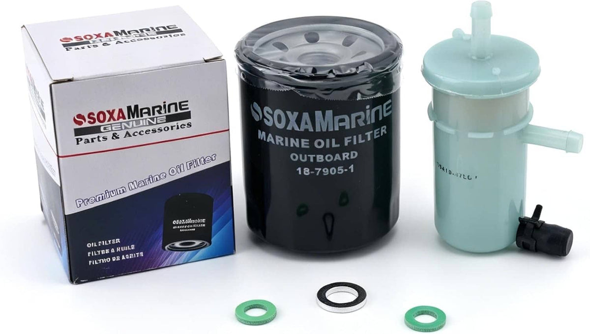 Solid Spare Outboard Oil Change Service Kit Suzuki DF70A/75A/80A/90A 15410-87L00 16510-96J00