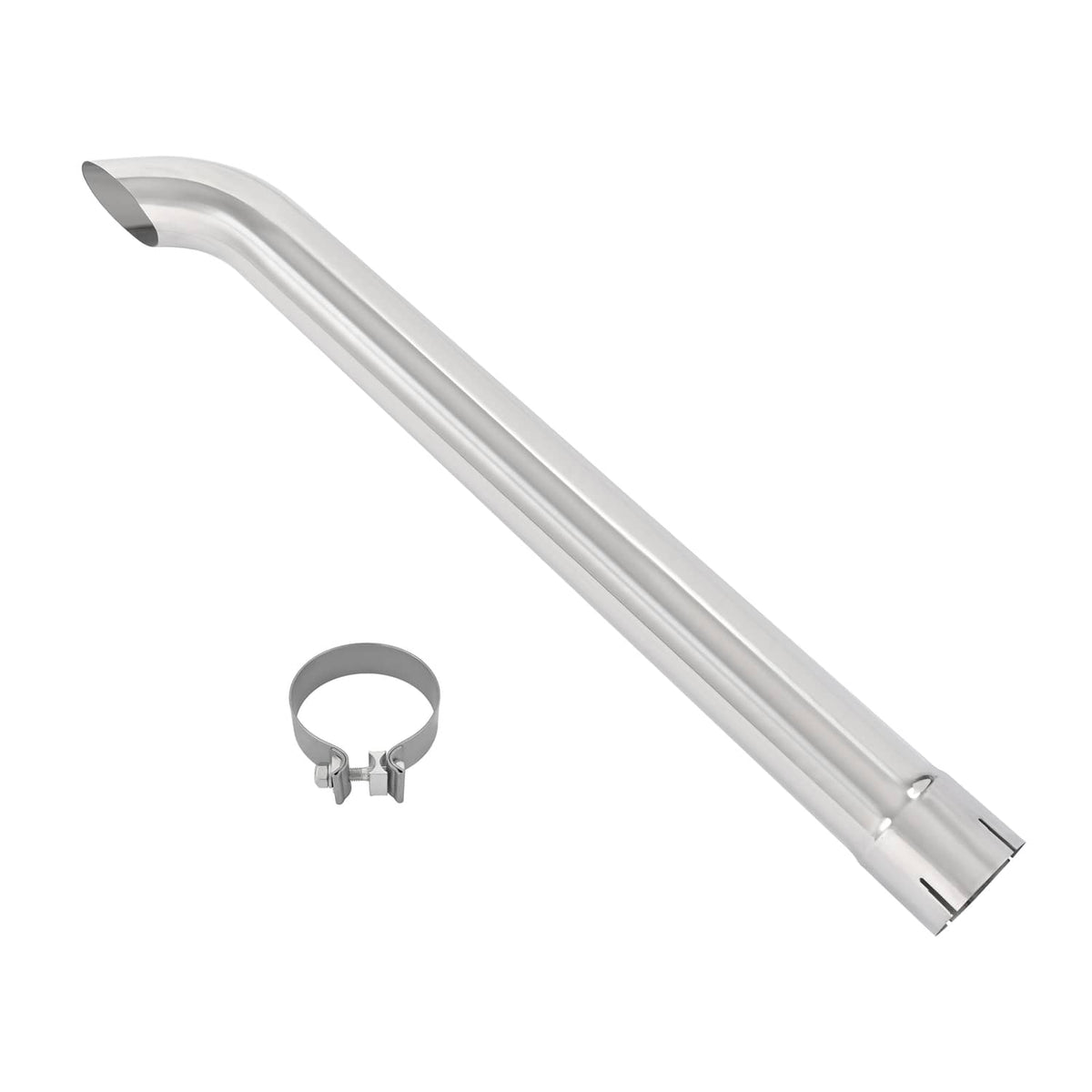Solidspare Stainless Steel Exhaust Pipe Stack For Farmall IH 1026 1066 1566 Tractor w/Clamp