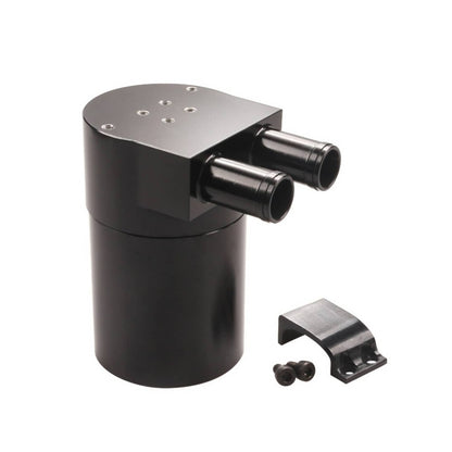 Solidspare Billet Aluminum Black Oil Catch Can Tank Bottle Baffled For BMW N54 335i 535i