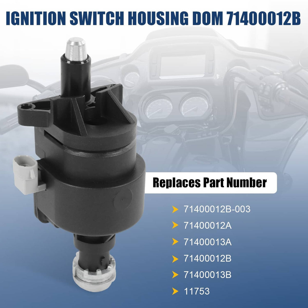 Solidspare Ignition Switch Housing Assy Fits 2014-2023 Harley Electra Road Street Tri Glide