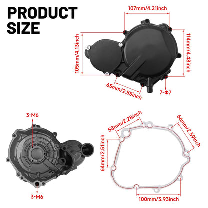 Solidspare Engine Stator Cover Crankcase For Suzuki GSXR600 & GSXR750 2006-2025 Left Side