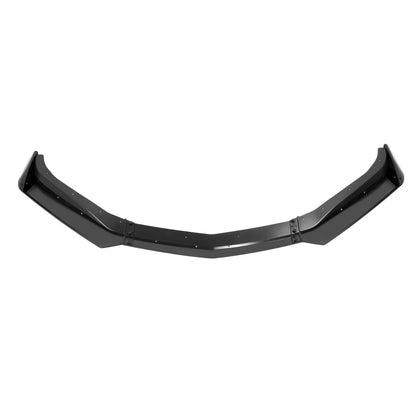 Solid Spare Fits 2016-2024 Chevy Camaro SS V8 Gloss Black Front Bumper Lip Low Spoiler