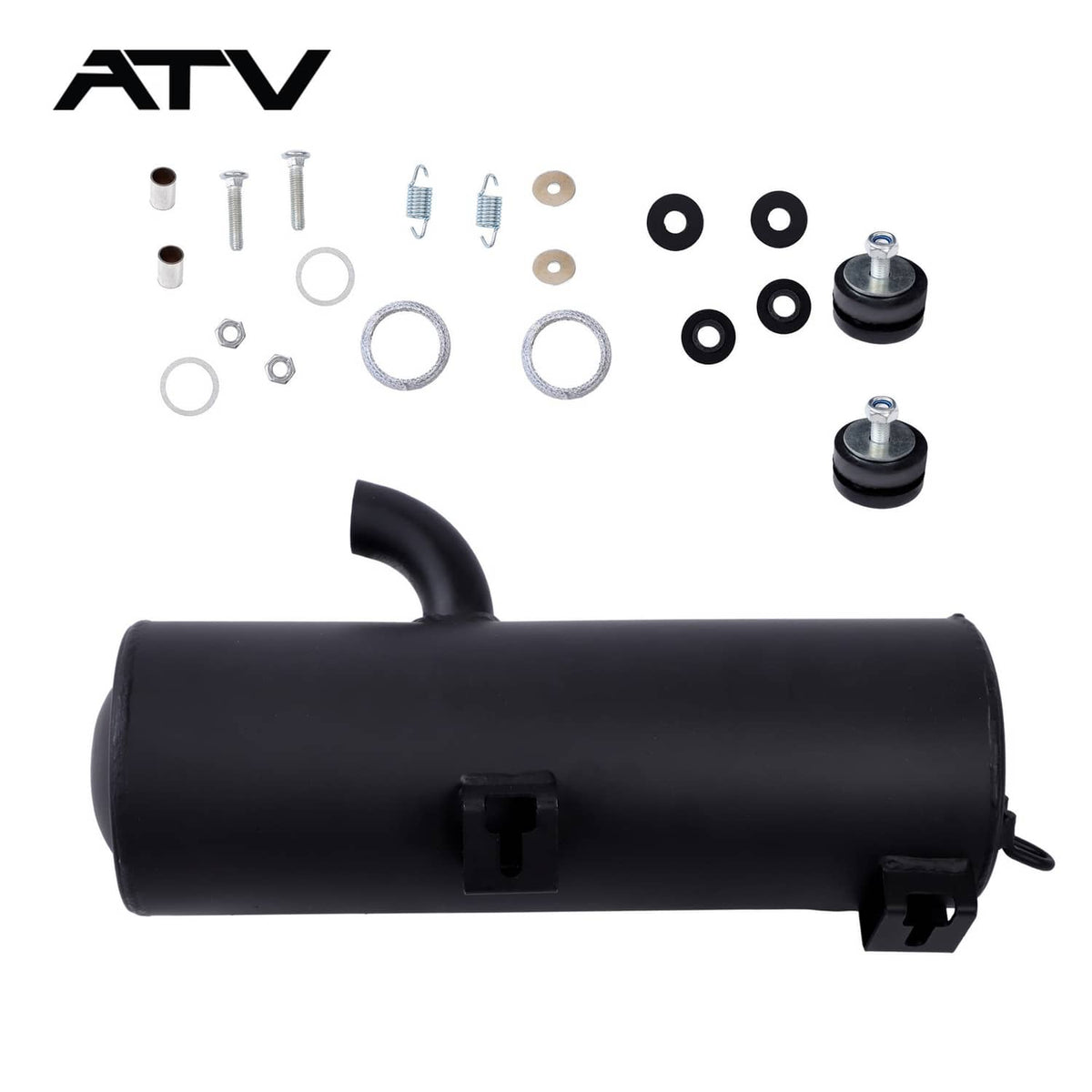 Solidspare For Polaris Sportsman 700 2002-2007 Exhaust Muffler & Gasket Kit 1261223-489 ATV