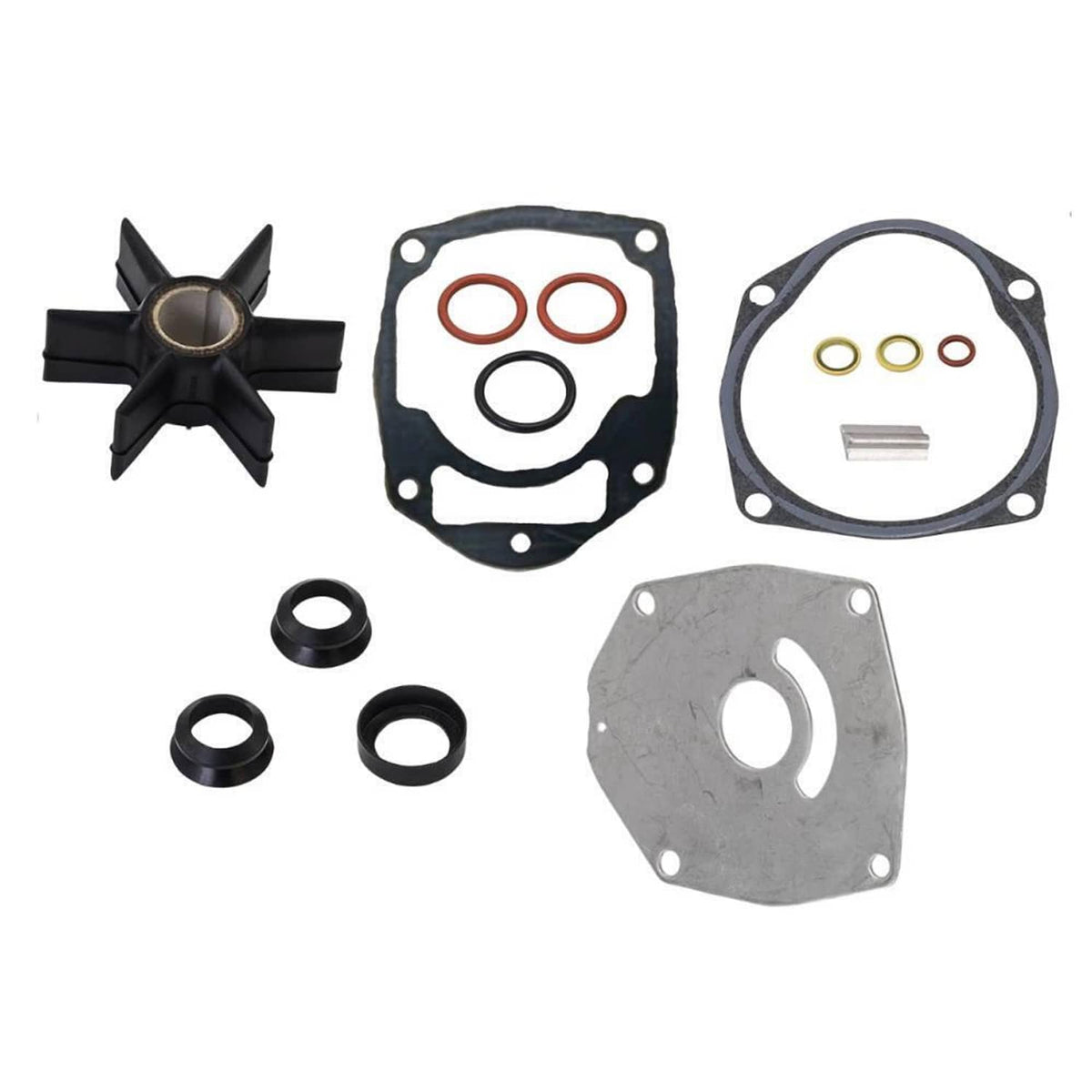 Solid Spare Water Pump Kit 8M0100526 For Mercury 47-8M0100526 18-3265 Impeller 100 115 HP