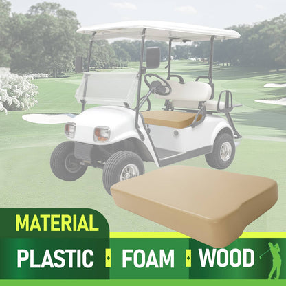 Solidspare Golf Cart Tan Seat Bottom Assembly For EZGO Marathon Pre-Medalist 1973-1994