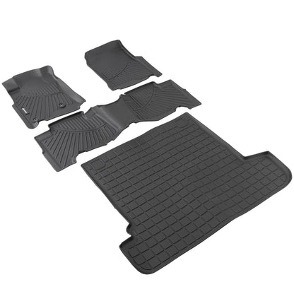 Solidspare For 2003-2009 Toyota 4Runner 5 Seats Floor Mats Liners & Cargo Liner All Weather