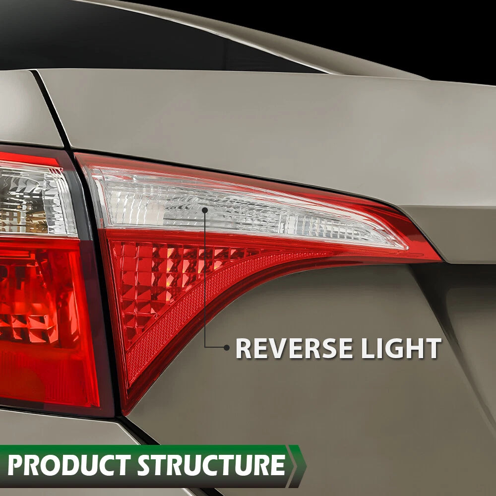 For 2014 15 2016 Toyota Corolla Tail Light Brake Lamp Inner Left Driver Side DOT