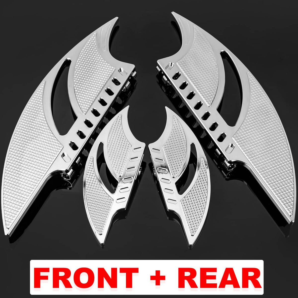 Solidspare Front & Rear FloorBoard Footboards CNC For Harley Touring Road Glide 1986-2024