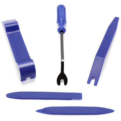Solidspare For Car Radio Panel Door Dash Clip Fasteners 5PCS Trim Removal Pry Tool Set