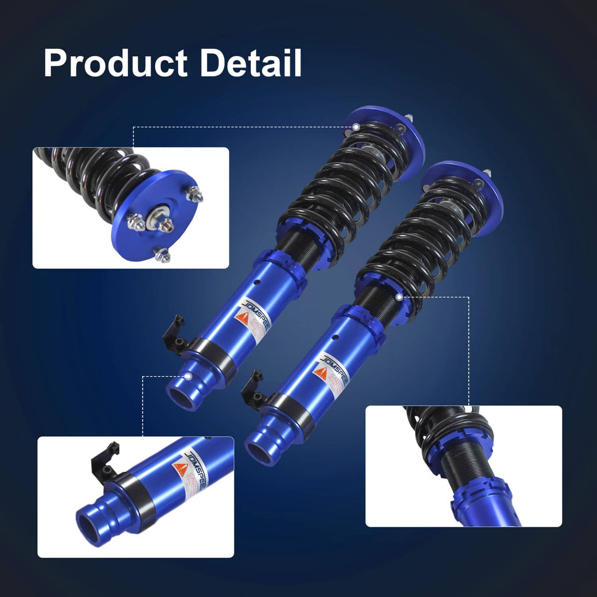 Solidspare Adjustable 4X Coilovers Struts Shocks Set For 08-12 Honda Accord 09-14 Acura TSX