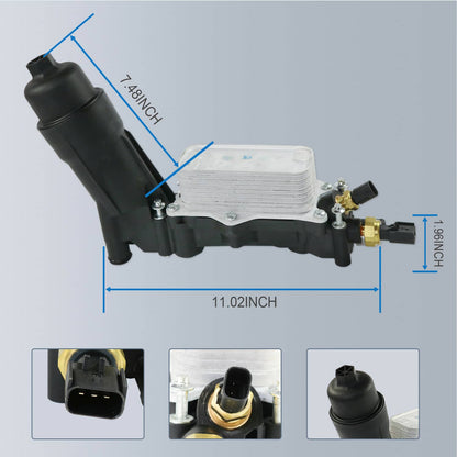 Solidspare Oil Filter Housing Adapter 68105583AC For Jeep Dodge Chrysler Ram 3.6 V6 2014-17