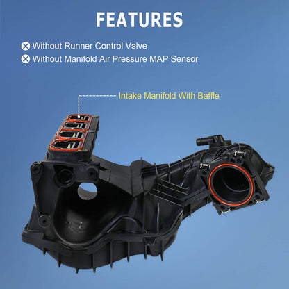 Solidspare Intake Manifold For Dodge Caliber Avenger Chrysle Sebring Jeep Patriot Compass