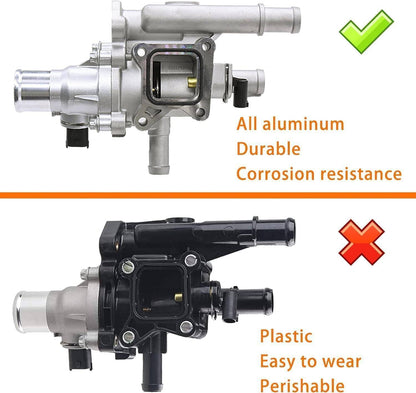 Solidspare 25192228 Thermostat Assembly Water Outlet For Chevrolet Sonic Cruze Limited 1.8L