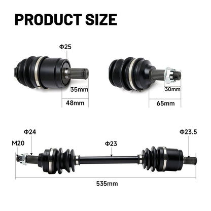 Solidspare Rear CV Axle Drive Shaft Fit for Honda Foreman Rubicon 520 42250-HR6-B01 ATV