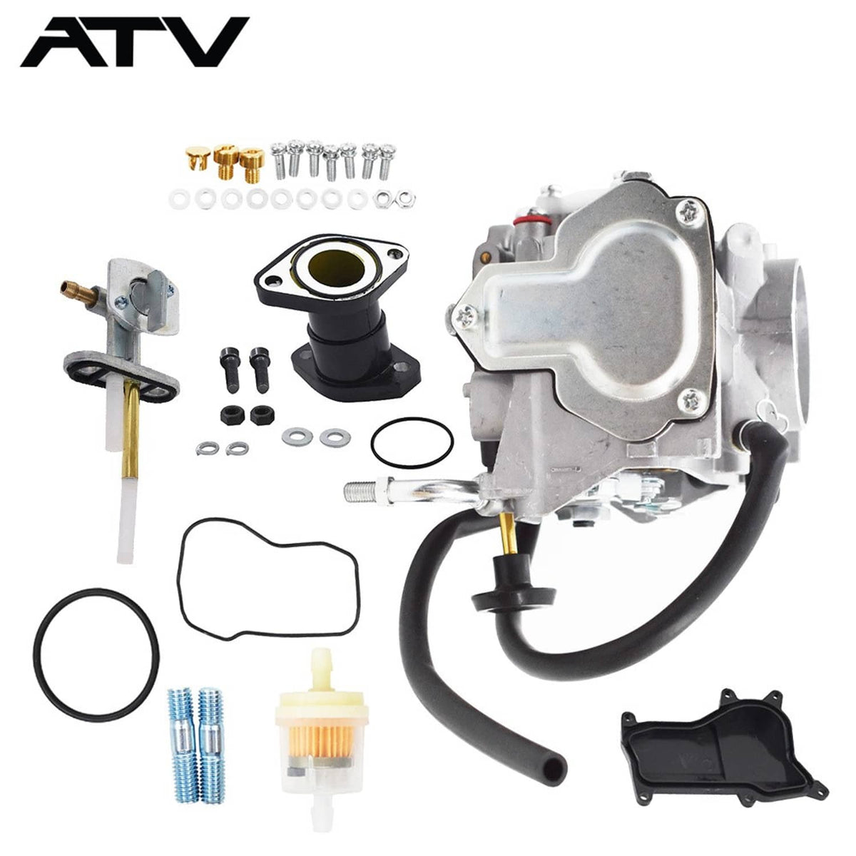 Solidspare Carburetor Kit For Yamaha Warrior 350 Moto-4 Big Bear 350 Wolverine 350 87-1995