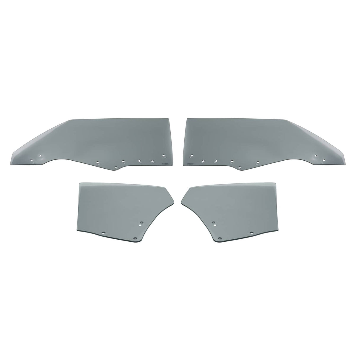 Solid Spare Fit Chevy Chevelle Malibu 2Door 1970-72 Quarter Side Door Window Glass Dark 4Pcs