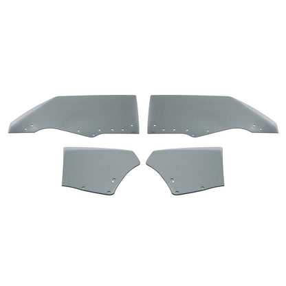 Solid Spare Fit Chevy Chevelle Malibu 2Door 1970-72 Quarter Side Door Window Glass Dark 4Pcs