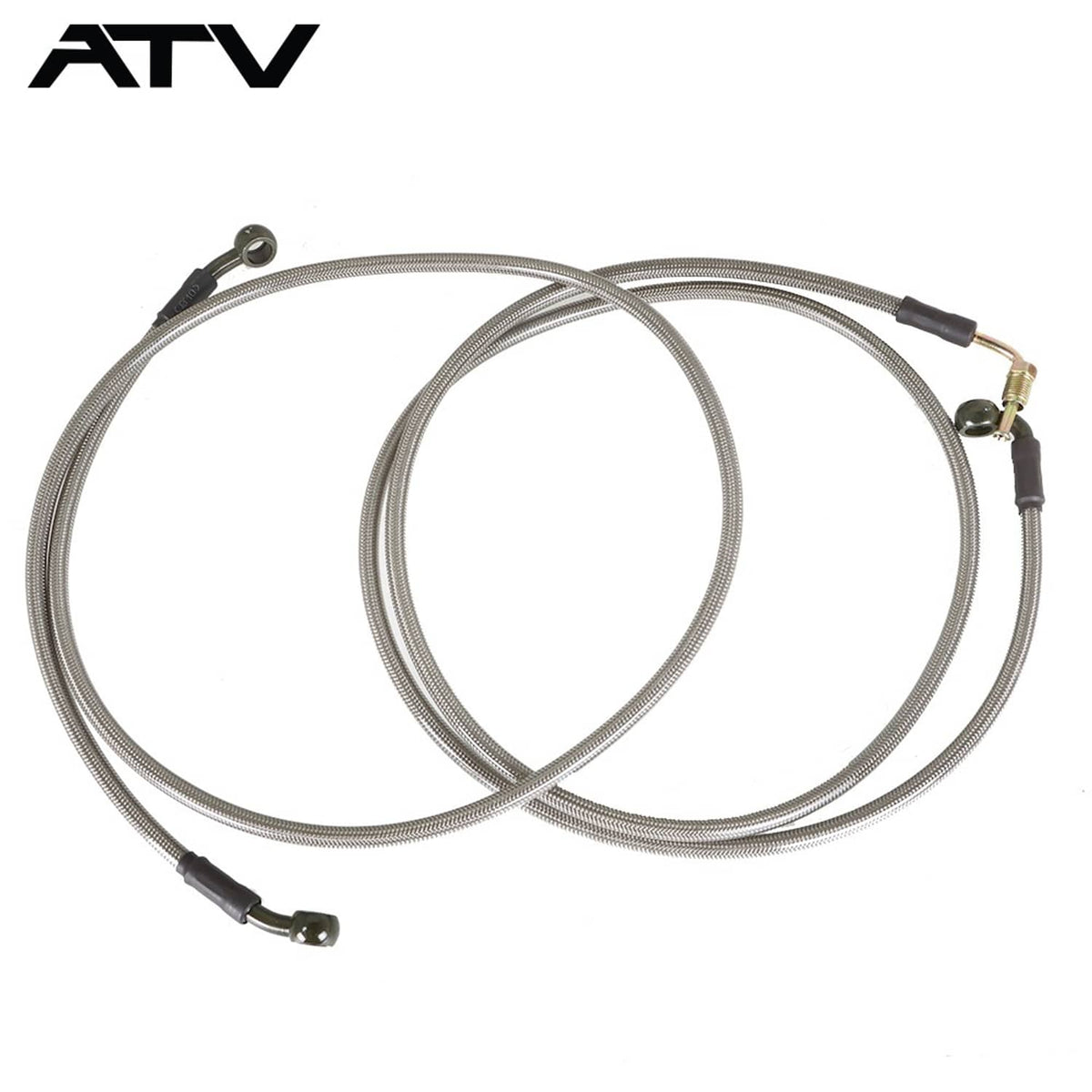 Solidspare Extended Front & Rear Brake Lines Fit for Polaris RZR 800 S 4, RZR XP 900, 570