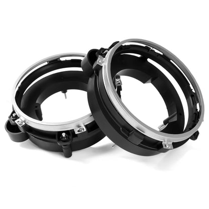 Solid Spare Left & Right Side Headlight Bulb Brackets Buckets For Jeep Wrangler 1997-2006