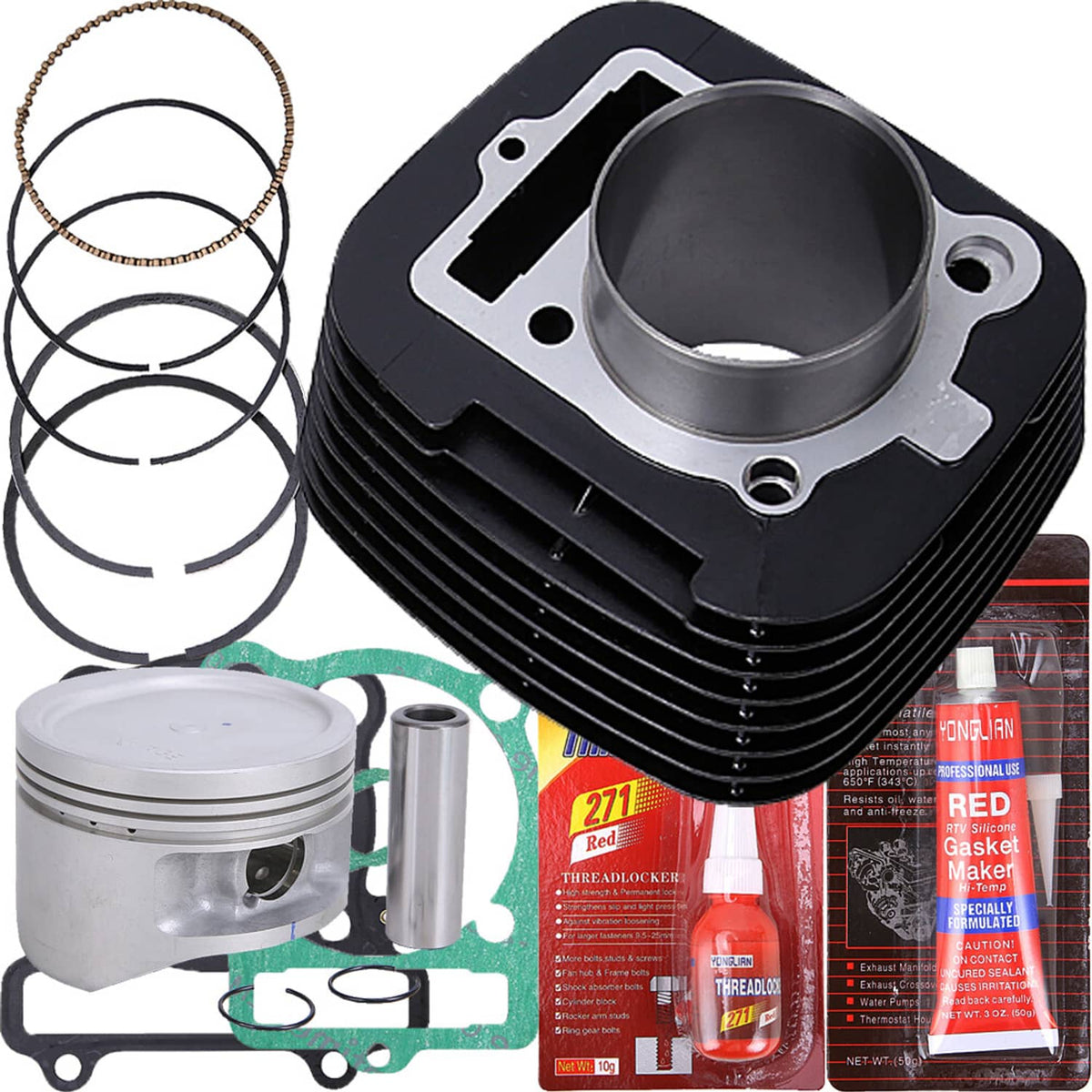 Solidspare Top End Cylinder Piston Gasket Kit for Yamaha Big Bear 400 YFM400F 4x4 2000-2006