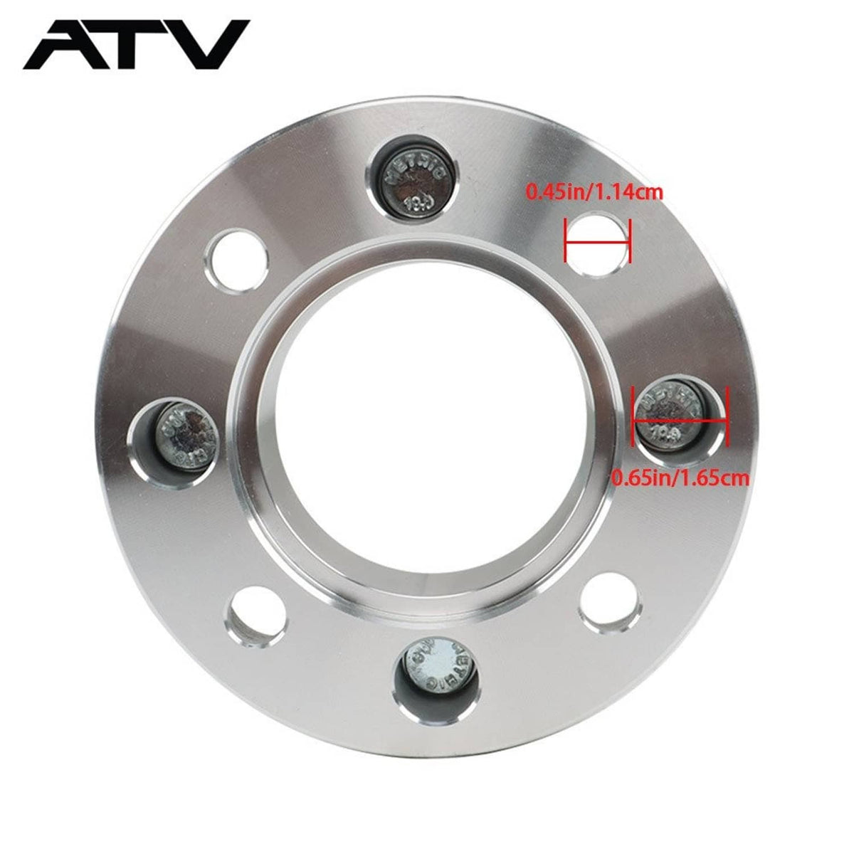 Solidspare 2× 1.5" Wheel Spacer 4x110 74mm M10x1.25 Silver For Suzuki 2002-2007 Eiger 400