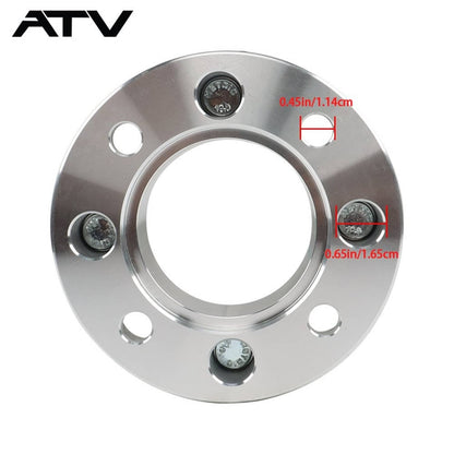 Solidspare 2× 1.5" Wheel Spacer 4x110 74mm M10x1.25 Silver For Suzuki 2002-2007 Eiger 400