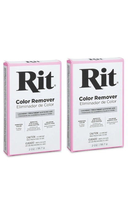 Rit Dye Laundry Treatment Color Remover Pack of 2 for Fabric Care