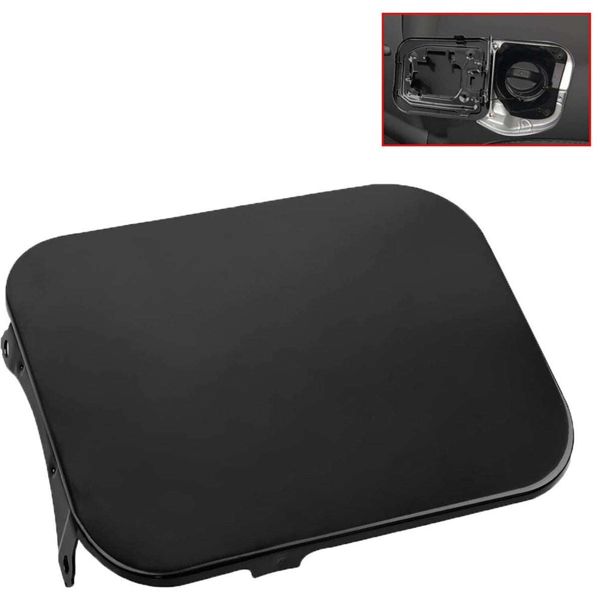 Solidspare Black Gas Lid Door Fuel Door 77350-08020 For 2011-2020 Toyota Sienna 2.7L 3.5L