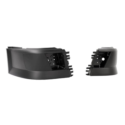 LH+RH Front Bumper End Cap Extension Corner W/Fog Light Hole For Volvo VNL 04-18